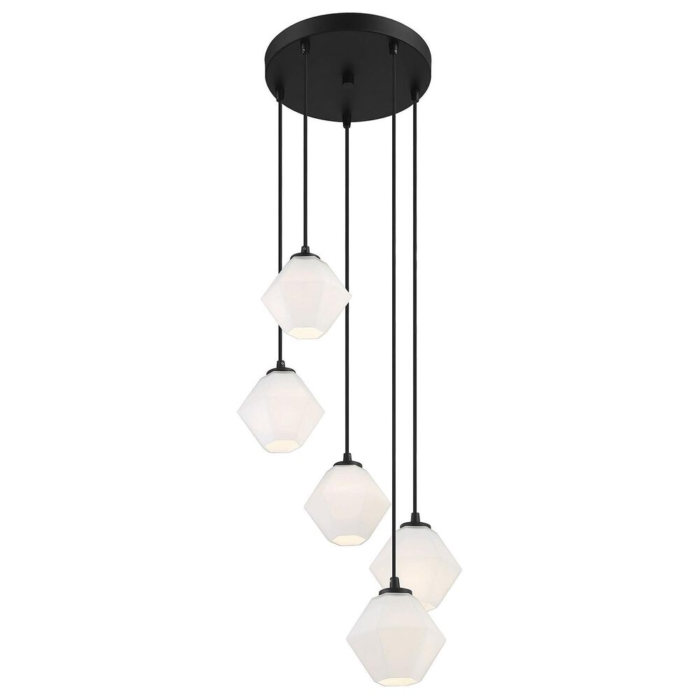 Savoy House 5-Light Chandelier in Matte Black, , large