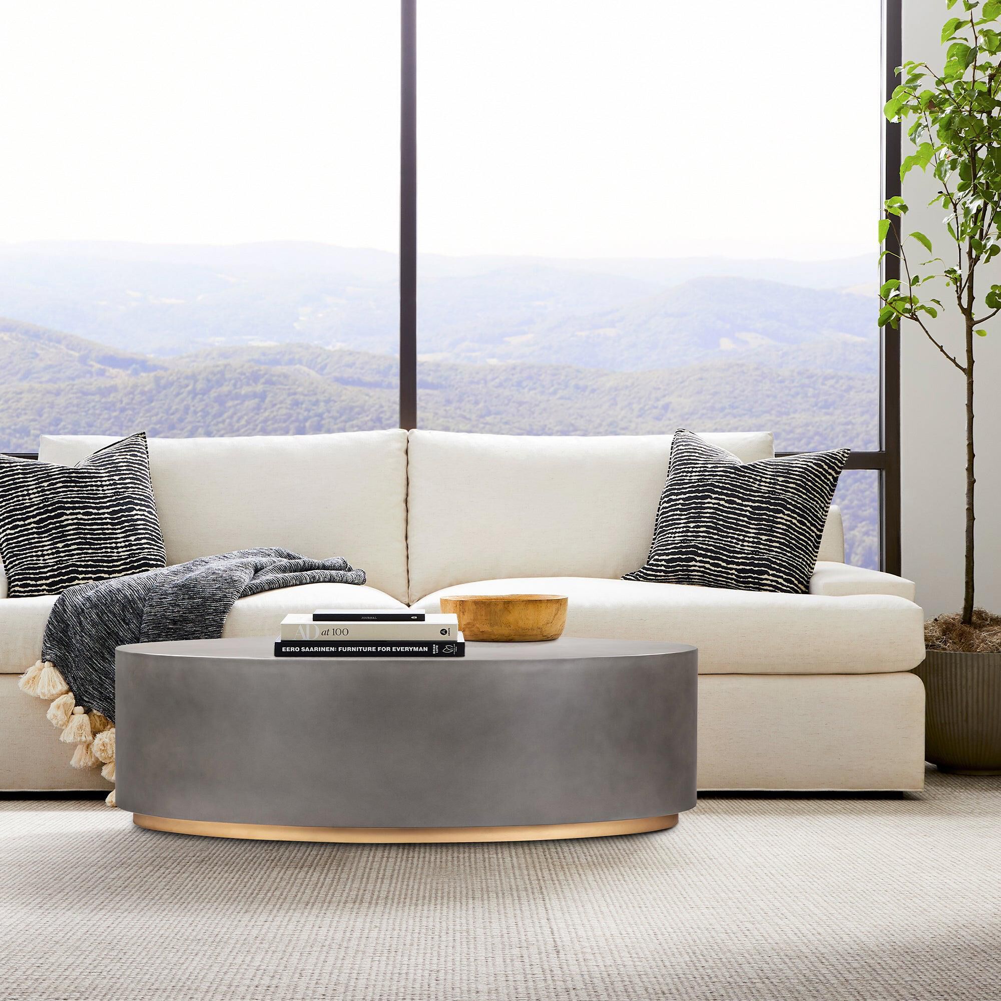 Graydon shagreen shop plinth coffee table