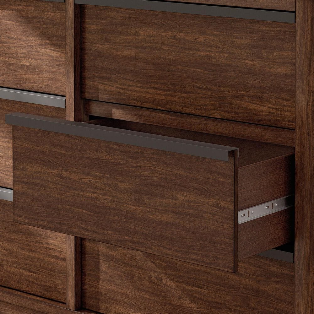 Millenium Dilenno 6-Drawer Dresser and Mirror in Dark Brown, , large