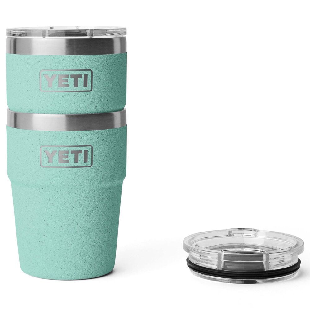 YETI Rambler 16 Oz Stackable Cup with MagSlider Lid in Sea Stone, , large