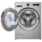LG 4.5 Cu. Ft. Ultra Large Capacity Front Load Washer with AIDD In Gray, , large