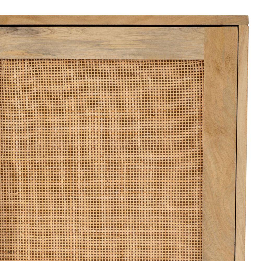 Linon Home Decor Janie 3-Door Cabinet in Natural, , large