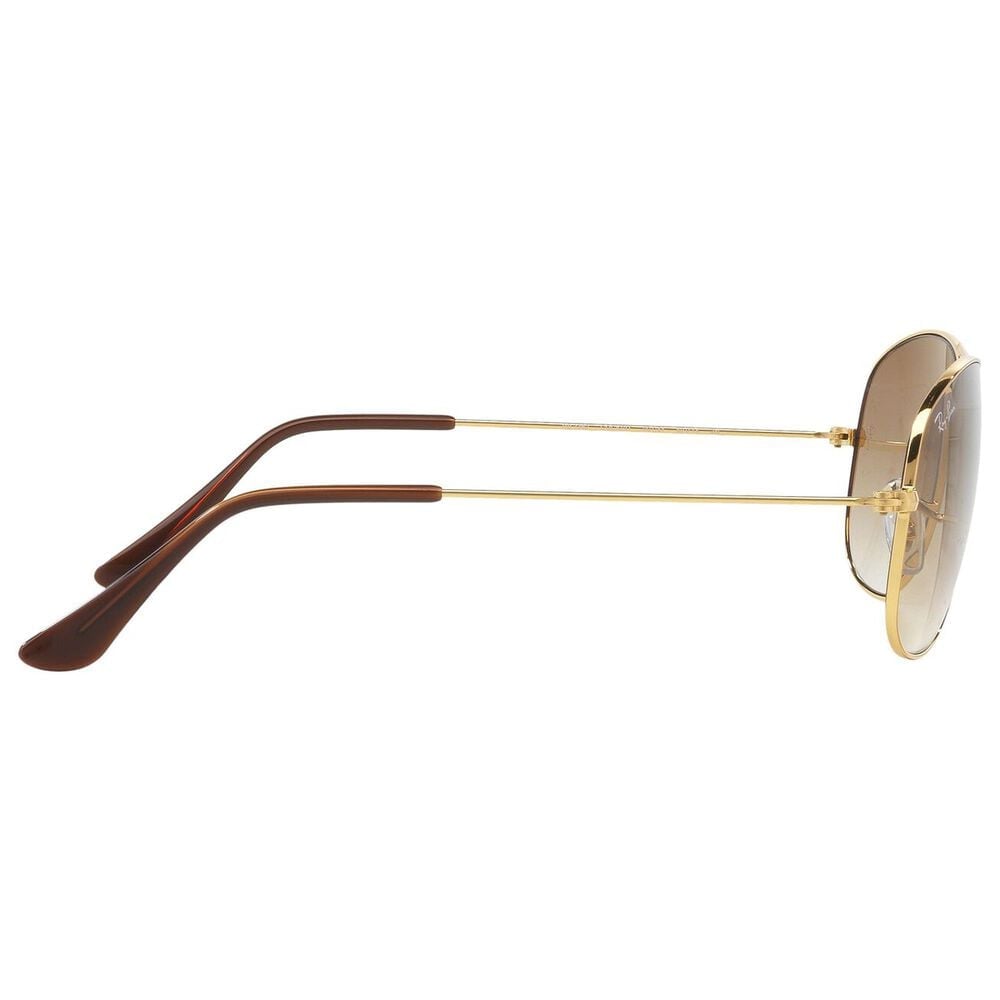 Rayban Glasses Cockpit Sunglasses with Light Brown Gradient Lenses in Polished Arista Gold, , large