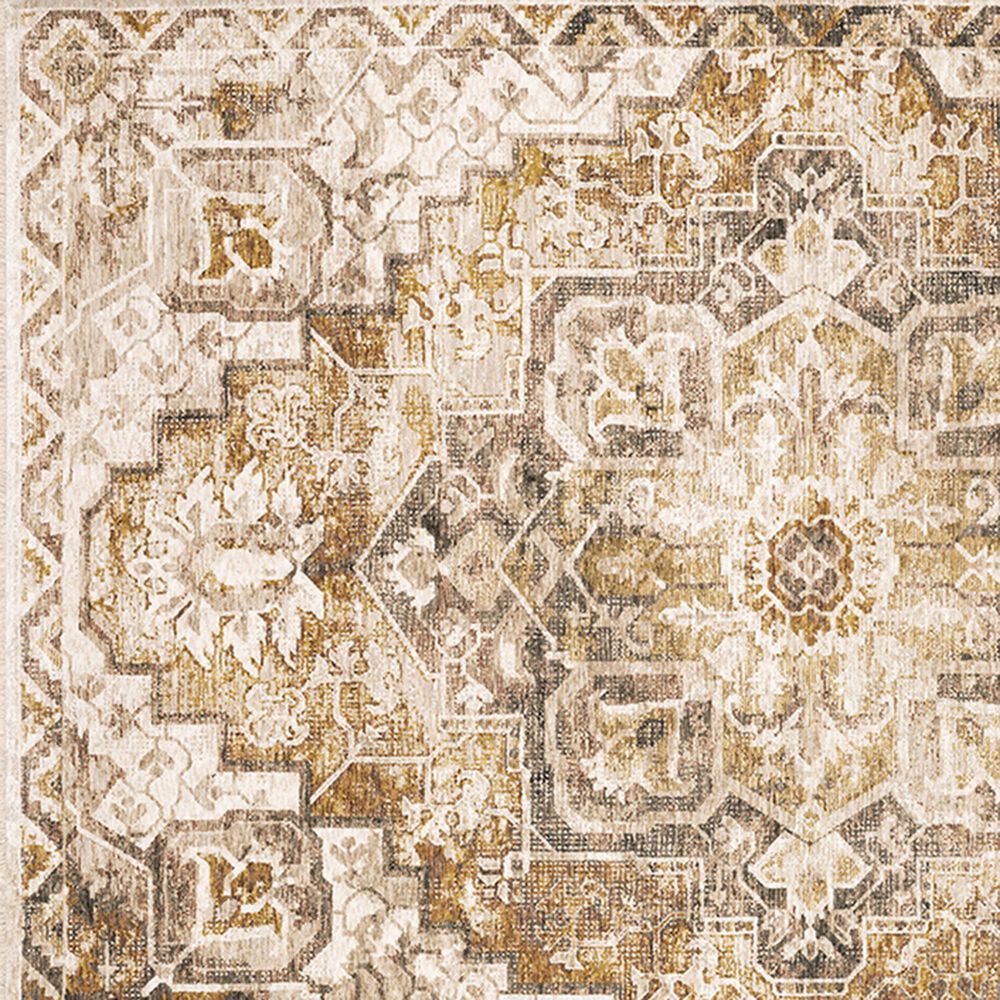 Oriental Weavers Maharaja Terrell 661C 9&#39;10&quot; x 12&#39;10&quot; Gold Area Rug, , large
