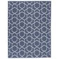 Nourison Horizon HOZ01 Navy 5" x 7" Indoor/Outdoor Area Rug, , large