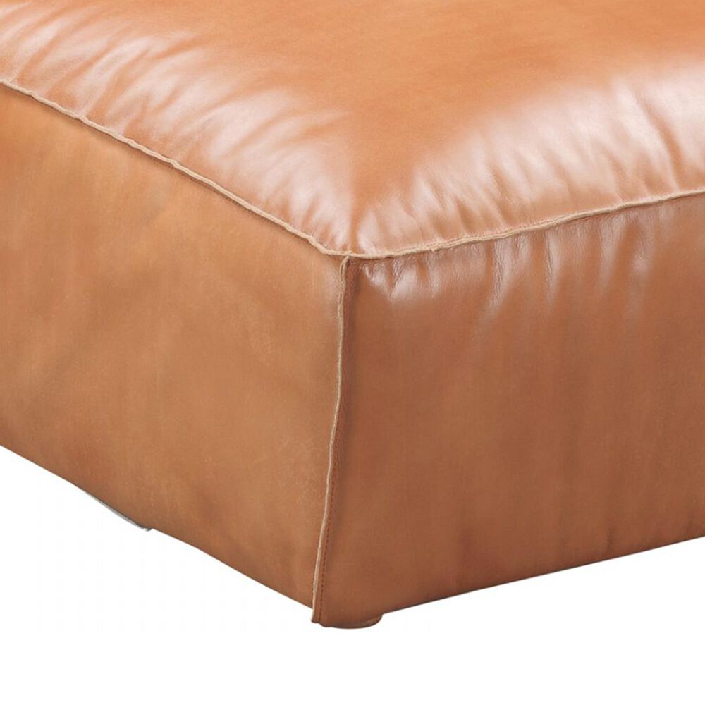Moe&#39;s Home Collection Luxe Leather Slipper Chair in Tan, , large