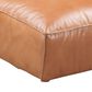 Moe"s Home Collection Luxe Leather Slipper Chair in Tan, , large