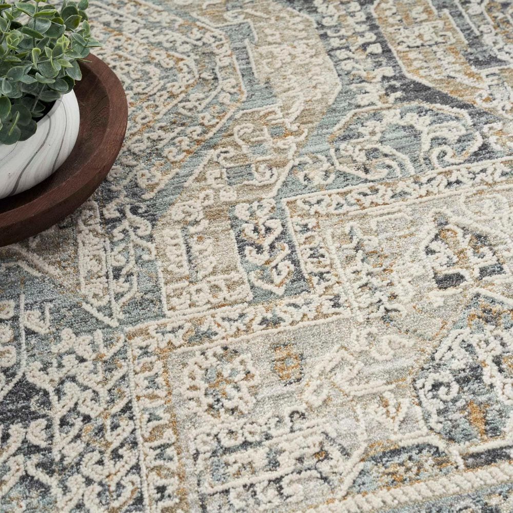 Nourison Lynx 7&#39;10&quot; x 10&#39;1&quot; Ivory and Charcoal Area Rug, , large