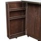 Hearth and Haven Outdoor Kitchen Island Cart with Stainless Steel Top, Towel and Spice Racks in Dark Brown, , large