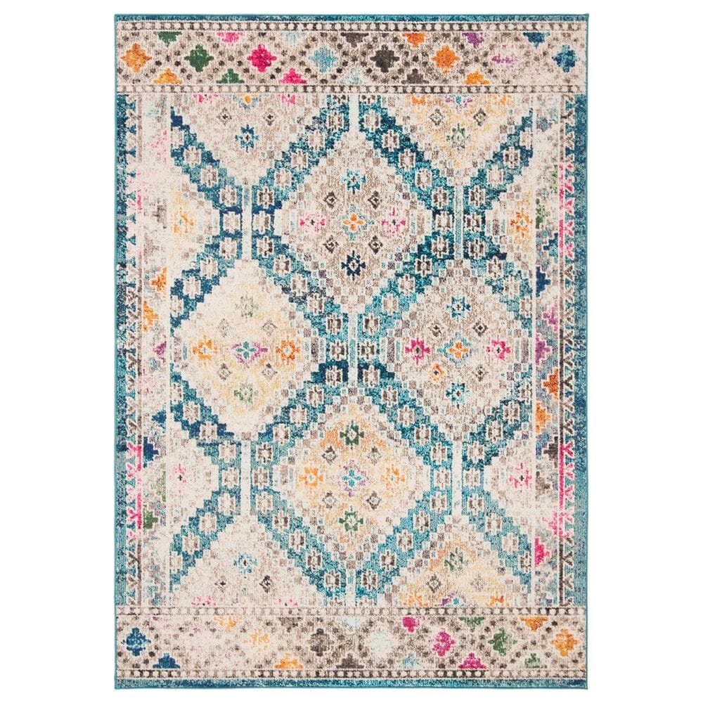 Safavieh Madison MAD418N 5"3" x 7"6" Dark Blue and Yellow Area Rug, , large