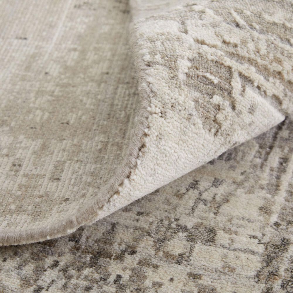 Feizy Eastfield 69A5F 4&#39; x 6&#39; Gray and Beige Area Rug, , large