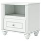 Ashley Kozlani 1-Drawer Nightstand in White, , large