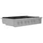 Cafe 48" Natural Gas Rangetop with Integrated Griddle in Stainless Steel and Brushed Stainless, , large