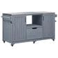 HOMLUX 67" Outdoor Kitchen Island with Stainless Steel Top in Grey, , large