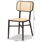 Baxton Studio Katina Side Chair in Dark Brown and Natural (Set of 2), , large