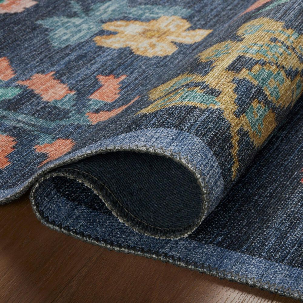 Rifle Paper Co Rosa Hawthorne 2&#39;6&quot; x 12&#39; Navy Runner, , large