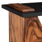 TimberHaus Slant Side Table in Natural and Black, , large