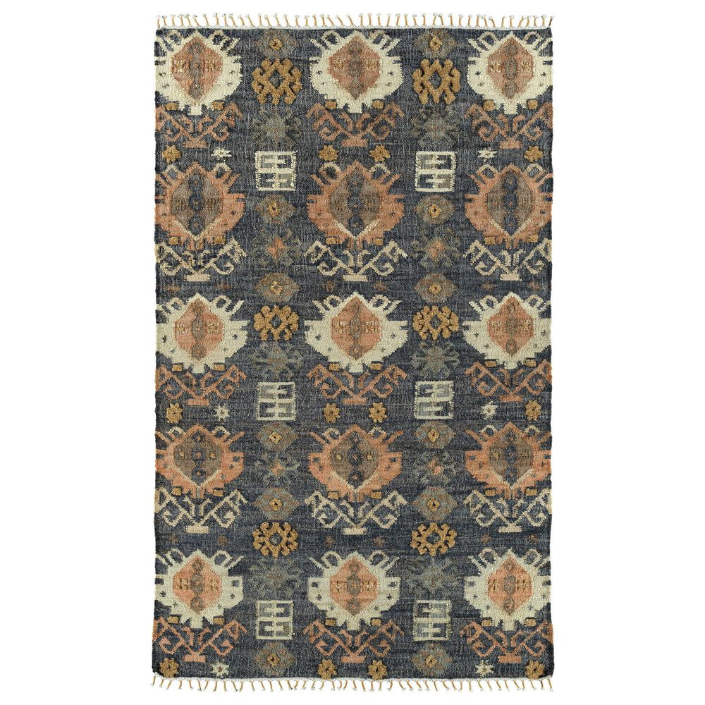 Kaleen Rugs Kaleen Rugs Alejandra 2"6" x 8" Navy, Natural, Spa, Gold, Brown and Salmon Runner, , large