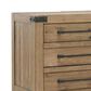 Millenium Ridgester King Panel Bed with Two Nightstands in Light Brown with USB Ports, , large
