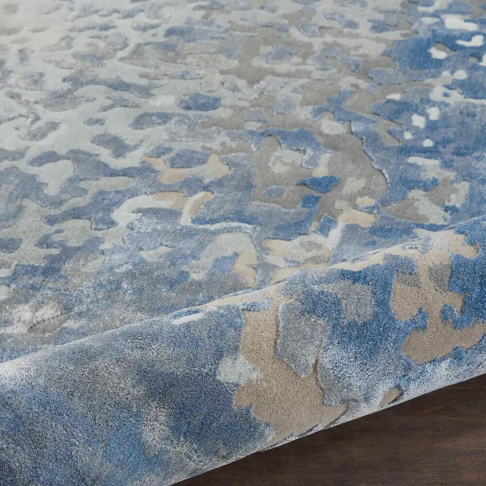 Nourison Prismatic 5&#39;6&quot; x 7&#39;5&quot; Denim Area Rug, , large