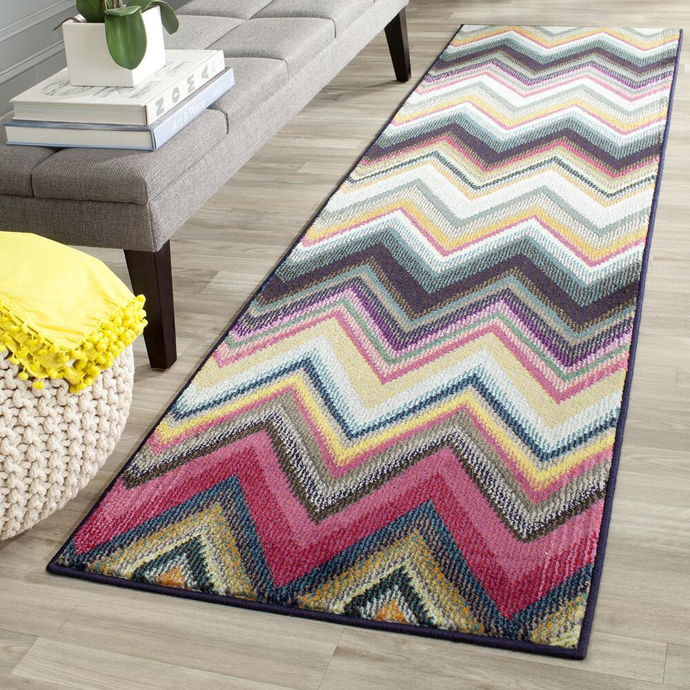 Safavieh Monaco MNC234F-212 2"2" x 12" Brown/Multi Runner, , large