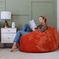 Bean Bag Nest Chairs Queen Plush Bean Bag in Sunset, , large