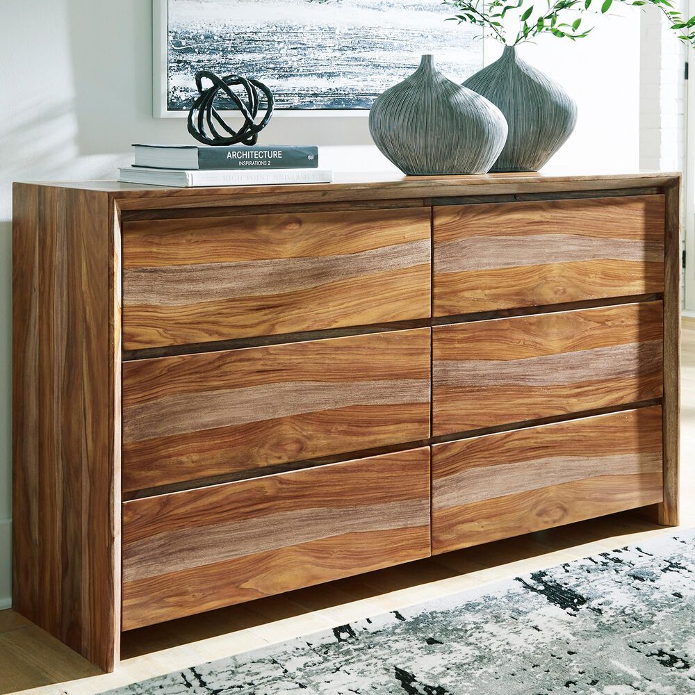 Millenium Dressonni 6-Drawer Dresser in Brown, , large
