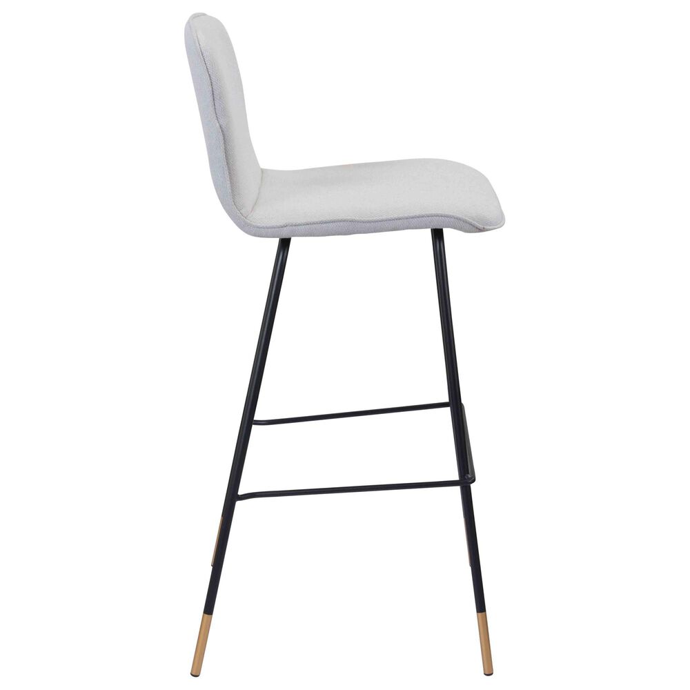 Zuo Modern Gironde Bar Stool in Light Gray and Black, , large