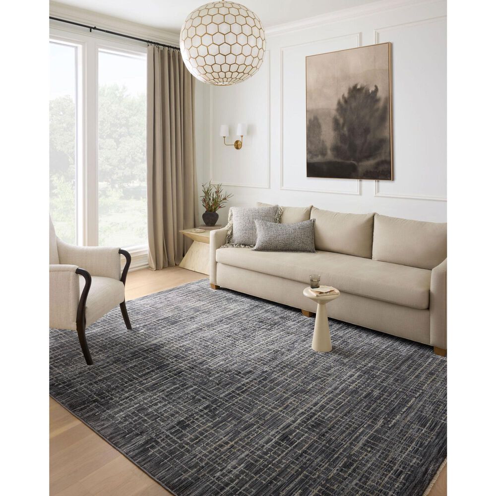 Loloi Soho 2&#39;3&quot; x 3&#39;10&quot; Onyx and Silver Area Rug, , large