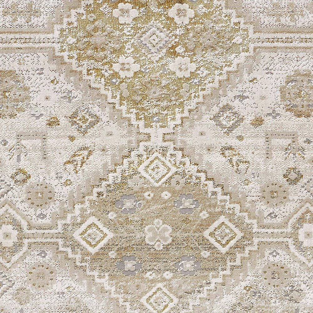 Feizy Aura 10&#39; x 13&#39;2&quot; Gold and Ivory Area Rug, , large