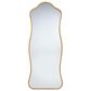 Splendor Living Alabaster Wavy Floor Mirror in Antique Brass, , large