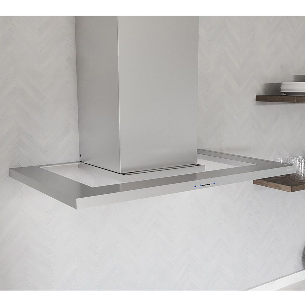 Zephyr Modena 36&quot; Wall Mount Chimney Range Hood in Stainless Steel, , large