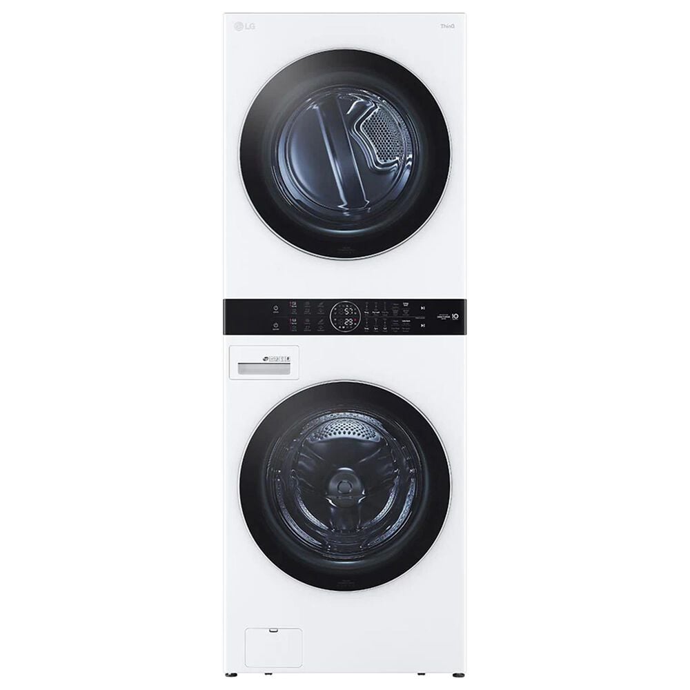 LG WashTower with Center Control 4.5 Cu. Ft. Washer and 7.4 Cu. Ft. Electric Dryer in White, , large