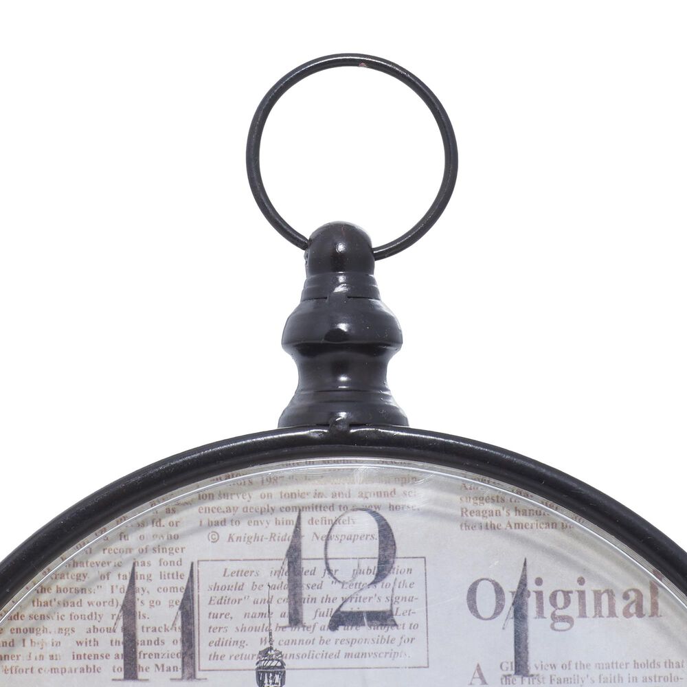 Maple and Jade Vintage Table Clock in Black &#40;Set of 4&#41;, , large