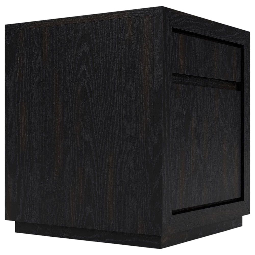 Riverside Furniture Westwood 2-Piece Corner Desk and File Cabinet Set in Ebony Whiskey Oak, , large