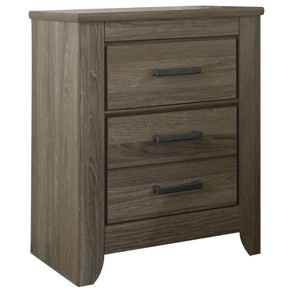 Signature Design by Ashley Zelen 4 Piece Queen Bedroom Set in Warm Gray, , large