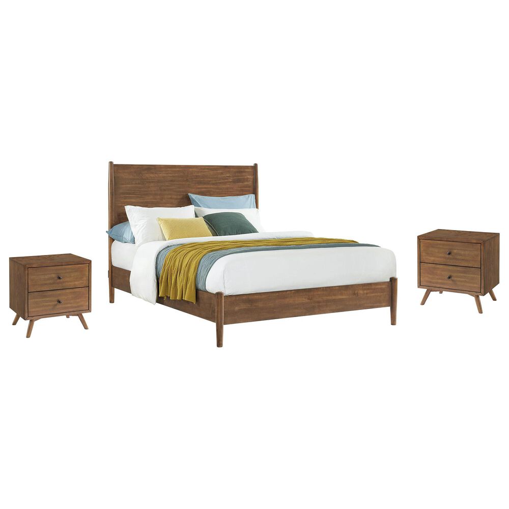 Martin Svensson Home Queen Bed with Two Nightstands in Cinnamon, , large