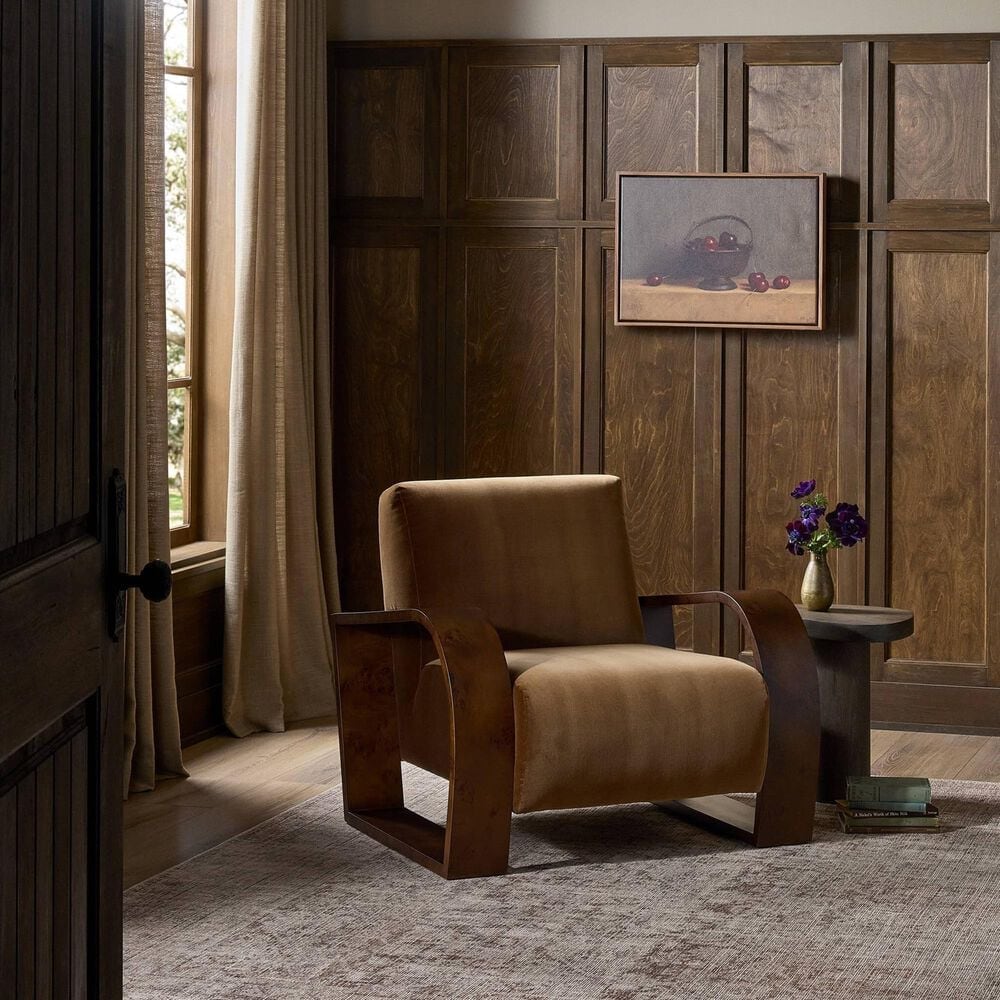 Four Hands Montez Accent Chair in Surrey Ochre, , large