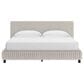 Ashley Zuraleus 4-Piece King Upholstered Platform Bedroom Set in Matte White, , large
