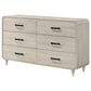 Crown Mark Nyomi 5 Piece Queen Panel Bedroom Set with Two Nightstands in White, , large