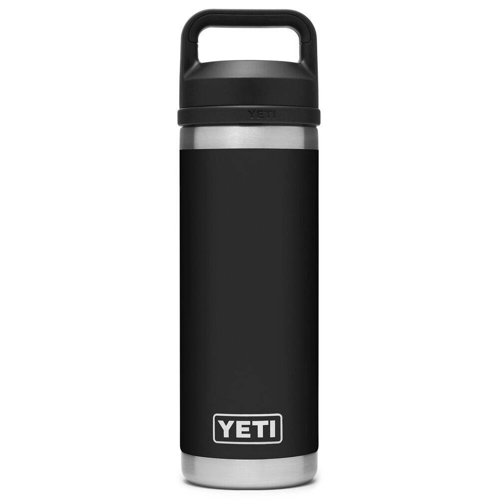 YETI Rambler 18 Oz Water Bottle with Chug Cap in Black, , large