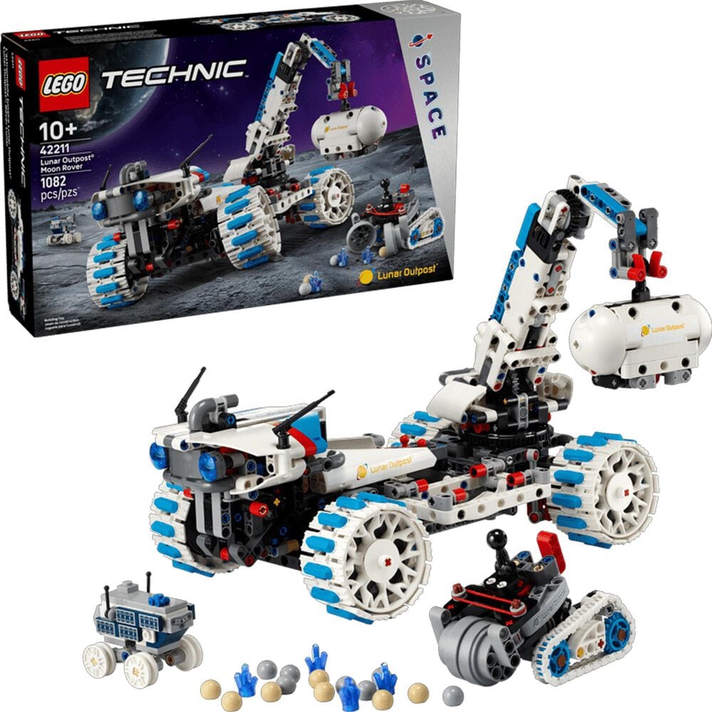 LEGO Technic Lunar Outpost Moon Rover Space Vehicle Building Set, , large