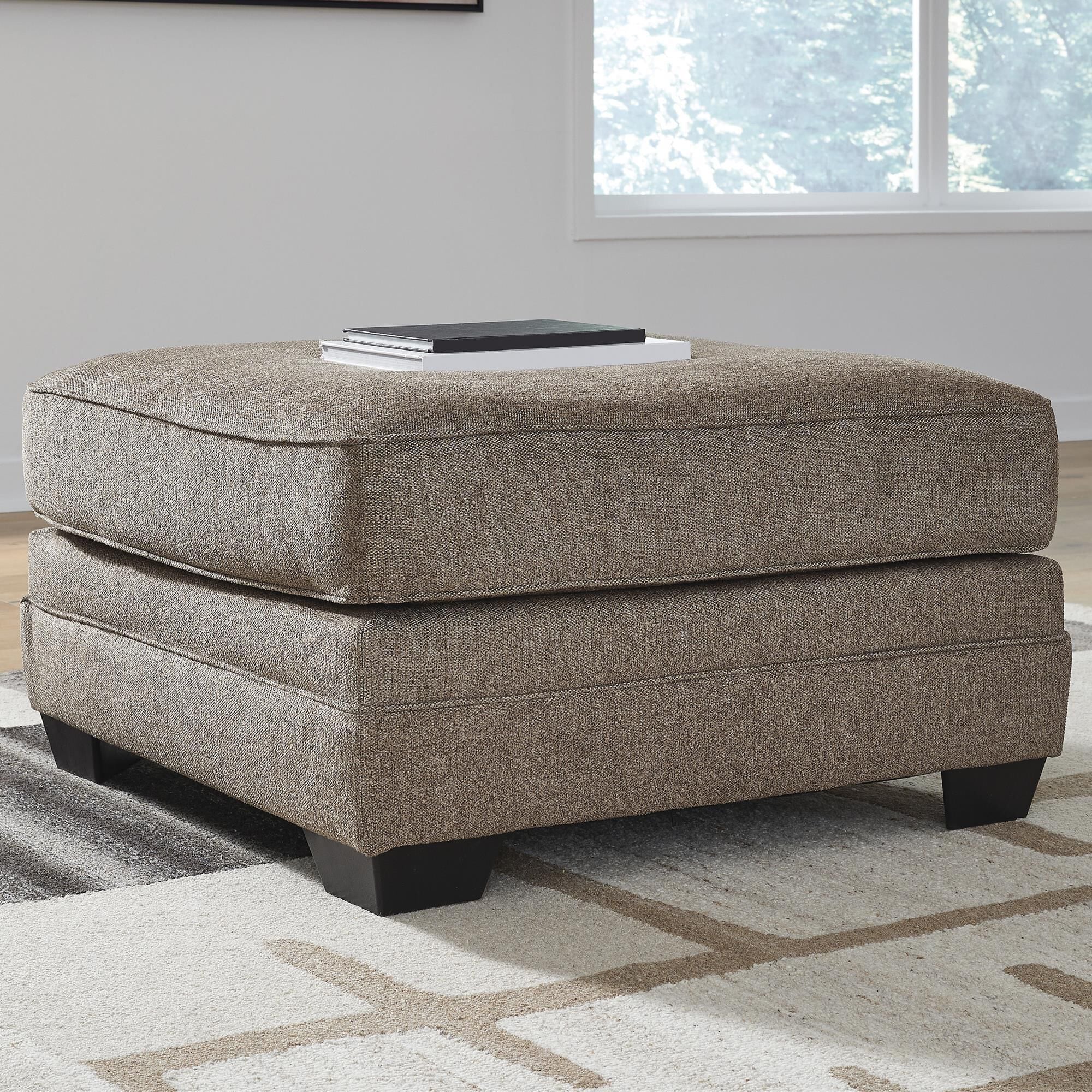 Ashley Cannonbrook Oversized Accent Ottoman in Nutmeg | NFM Ashley Cannonbrook Oversized Accent Ottoman in Nutmeg | NFM