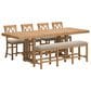 Ashley Havonplane 6-Piece Counter Height Dining Set in Brown, , large
