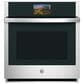 GE Profile 30" Smart Built-in Convection Single Wall Oven with No Preheat Air Fry and Precision Cooking in Stainless Steel, , large