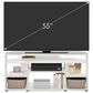 HOMLUX 47" Corner TV Stand in White, , large