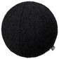 Eichholtz Palla 12" Round Throw Pillow in Boucle Black, , large