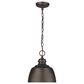 Golden Lighting Holmes Mini Pendant in Rubbed Bronze, , large