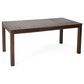 Hearth and Haven 3-Piece Outdoor Courtyard Table and Bench Set in Dark Brown, , large