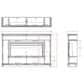 Legends Home Sonoma Fireplace Mantel in Whiskey, , large